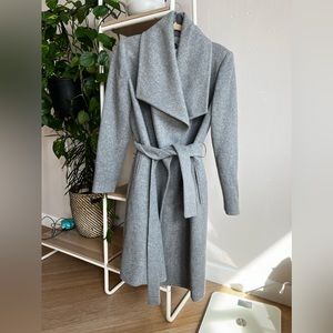 MANGO wool wrap coat
